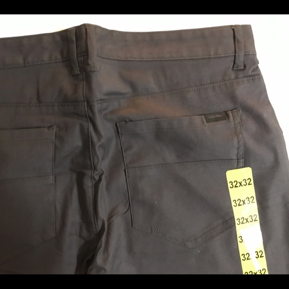 Calvin Klein Slim Fit Pants Gray 32x32 BRAND NEW - Picture 4 of 5